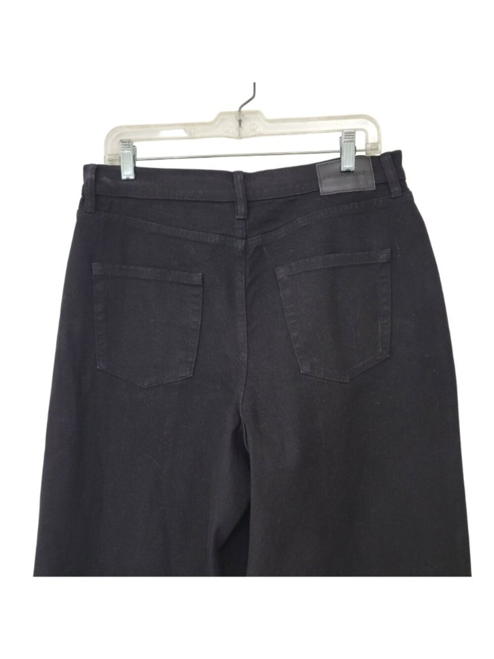 DKNY Jeans Houston High Rise Wide Leg Tall Black Denim Pants Size 31 Womens - Picture 5 of 5